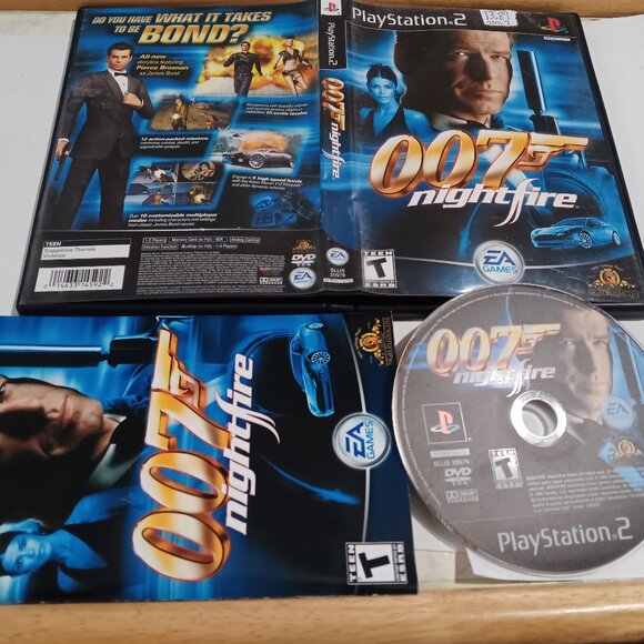 007 Night Fire James Bond Complete Black Label Tested PS2 Video Game - Picture 1 of 1